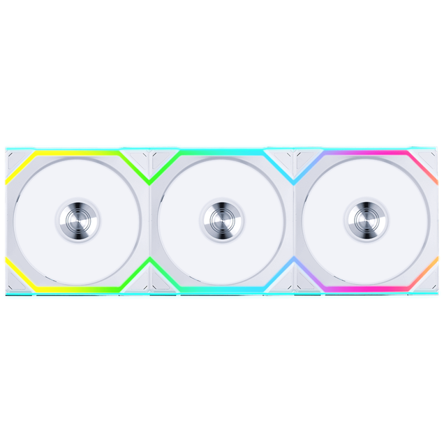 Lian Li UNI FAN SL Wireless Reverse Flow 120mm White Triple Pack